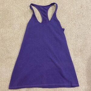 lululemon purple razorback tank top